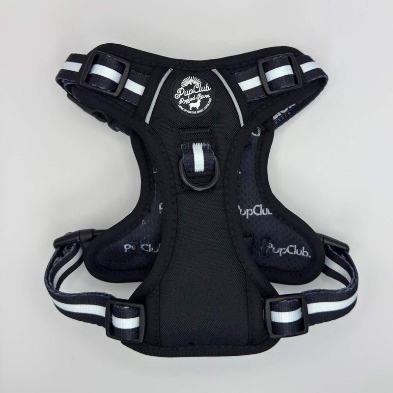Rugged Rover no-pull dog harness in Midnight Black